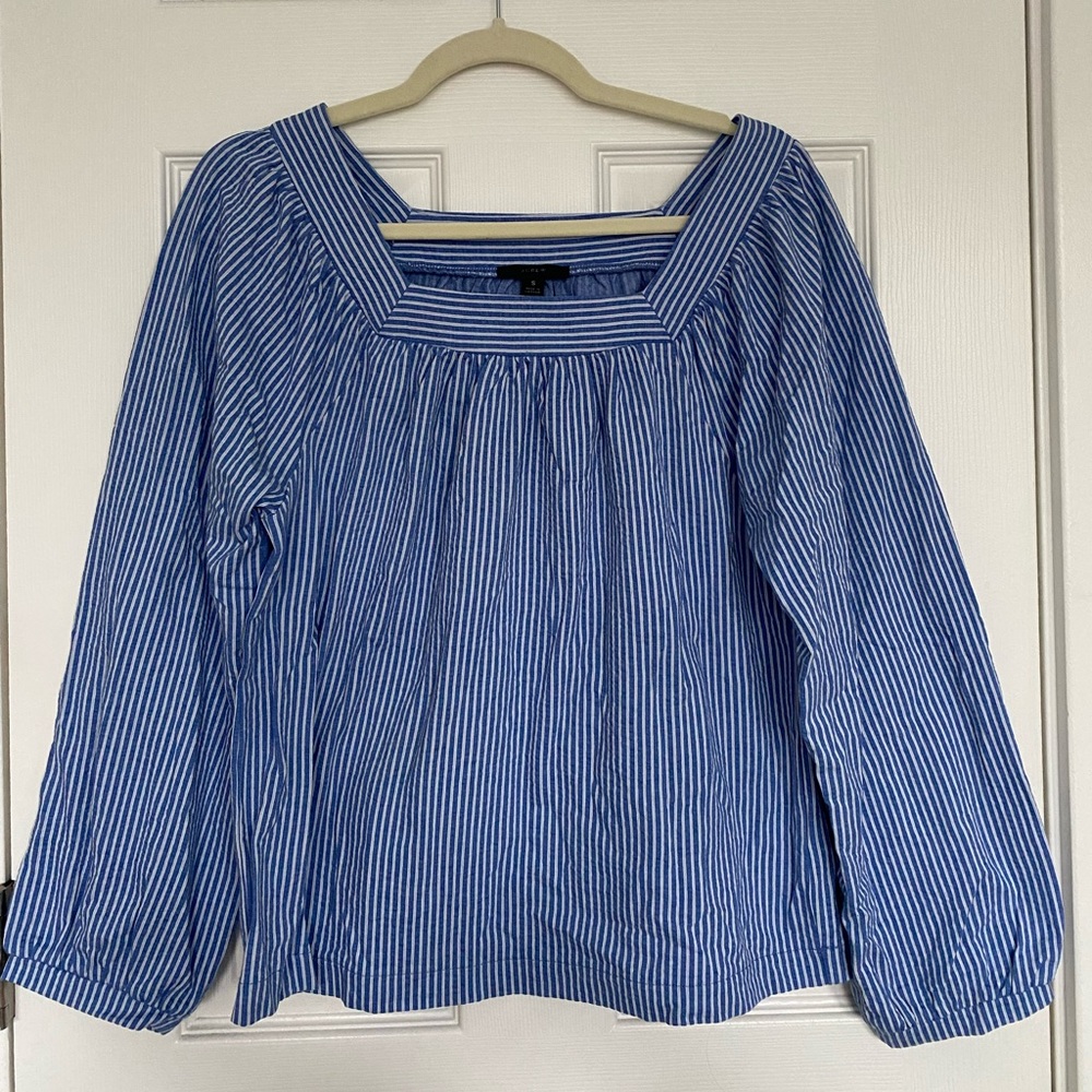 NWOT JCrew Square-neck top in stretch soft fabric